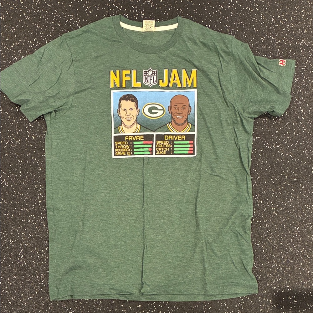 HOMAGE Green NFL Jam Graphic Tee